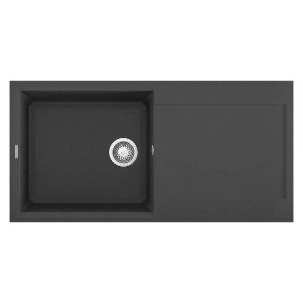 Reginox Easy Black 1 Bowl Granite Kitchen Sink 1000 x 500mm