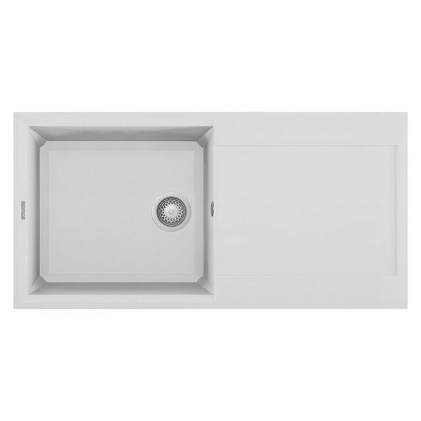 Reginox Easy White 1 Bowl Granite Kitchen Sink 1000 x 500mm