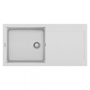 Reginox Easy White 1 Bowl Granite Kitchen Sink 1000 x 500mm