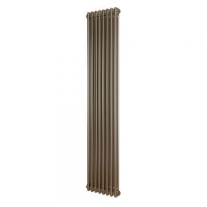 Eastbrook Rivassa 1800 x 383 Bronze Effect 2 Column Vertical Radiator