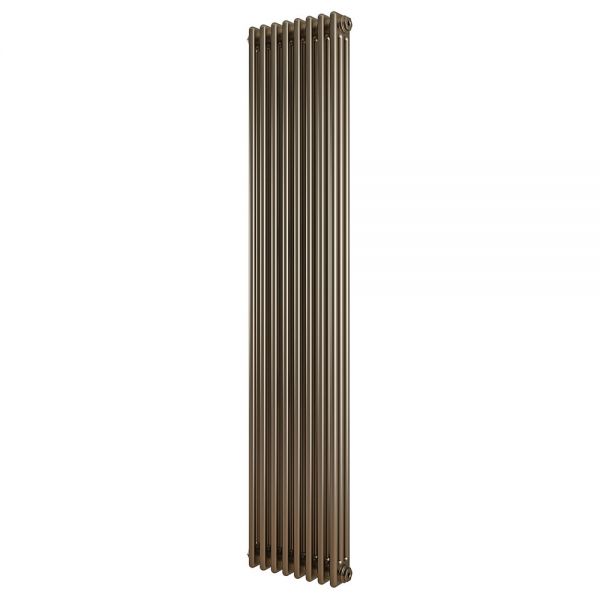Eastbrook Rivassa 1800 x 473 Bronze Effect 3 Column Vertical Radiator