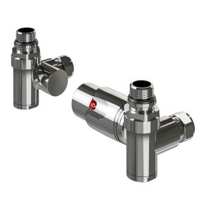 Eastbrook Chrome Corner Dual Fuel TRV Radiator Valves