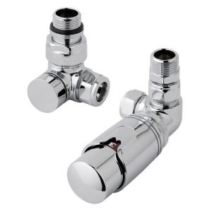 Eastbrook Chrome Corner TRV Radiator Valves