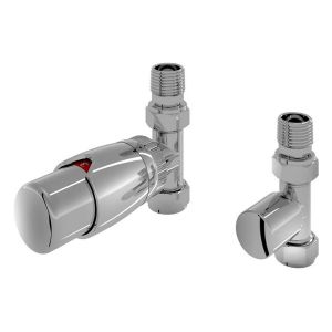 Eastbrook Darlington Chrome Straight TRV Radiator Valves