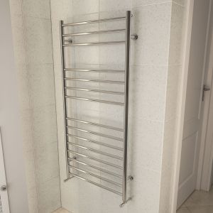 Eastbrook Violla 790 x 500 Polished Stainless Steel Towel Rail