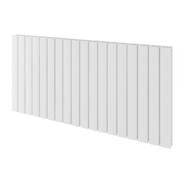 Eastbrook Hadleigh 600 x 1255 Horizontal Matt White Designer Aluminium Radiator