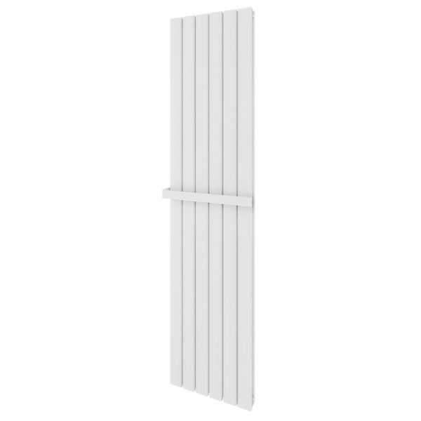 Eastbrook Hadleigh 1800 x 415 Vertical Matt White Designer Aluminium Radiator