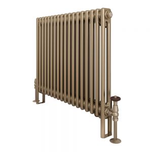 Eastbrook Rivassa 600 x 1010 Bronze Effect 2 Column Horizontal Radiator