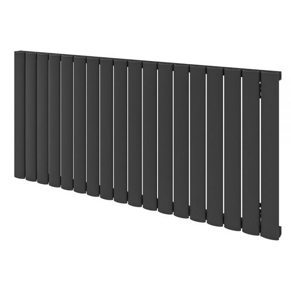 Eastbrook Sandhurst 600 x 625 Horizontal Matt Anthracite Designer Aluminium Radiator