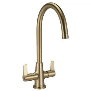 Bristan Echo Brushed Brass Easyfit Mono Kitchen Mixer Tap EC SNK EF BB