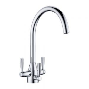 Clearwater Eclipse Triple Lever Chrome Filtered Water Kitchen Sink Mixer Tap