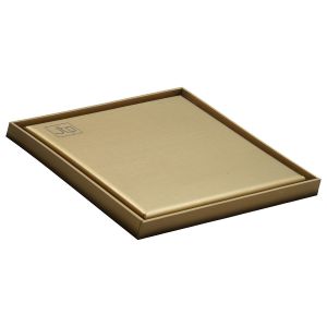 JTP Elite Brushed Brass 150 x 150mm Square Shower Drain