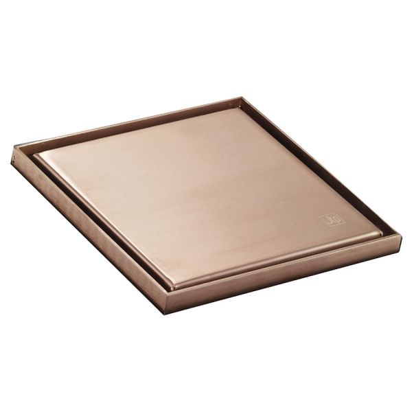 JTP Elite Brushed Bronze 150 x 150mm Square Shower Drain