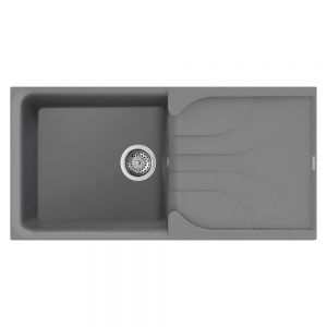 Reginox Ego Titanium 1 Bowl Granite Kitchen Sink 1000 x 500mm