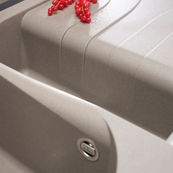 Reginox Ego Titanium 1.5 Bowl Granite Kitchen Sink 1000 x 500mm #4