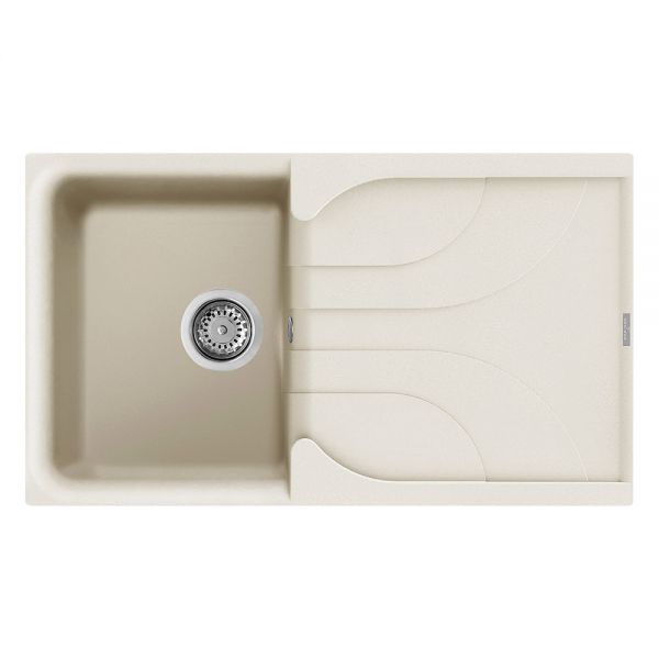Reginox Ego Cream 1 Bowl Granite Kitchen Sink 860 x 500mm