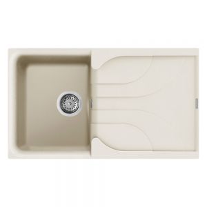 Reginox Ego Cream 1 Bowl Granite Kitchen Sink 860 x 500mm