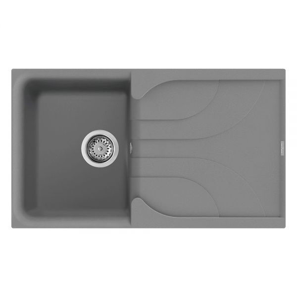 Reginox Ego Titanium 1 Bowl Granite Kitchen Sink 860 x 500mm