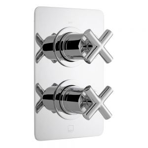 Vado Elements Chrome Two Outlet Thermostatic Shower Valve