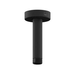 Vado Elements Matt Black Fixed Head Ceiling Mounting Arm 100mm (4'')