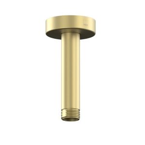 Vado Elements Satin Brass Fixed Head Ceiling Mounting Arm 100mm (4'')