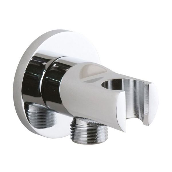 Vado Elements Chrome Wall Outlet with Integrated Holder