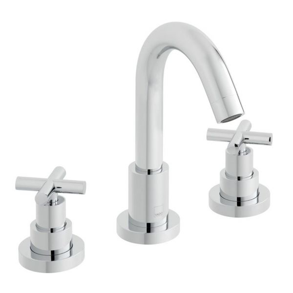 Vado Elements Chrome 3 Hole Deck Mounted Bath Filler Tap