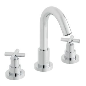 Vado Elements Chrome 3 Hole Deck Mounted Bath Filler Tap