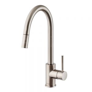 Clearwater Ember Single Lever Brushed Nickel Monobloc Kitchen Sink Mixer Tap