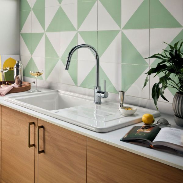 Clearwater Ember Single Lever Chrome Monobloc Kitchen Sink Mixer Tap #2