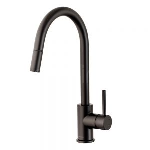 Clearwater Ember Single Lever Matt Black Monobloc Kitchen Sink Mixer Tap