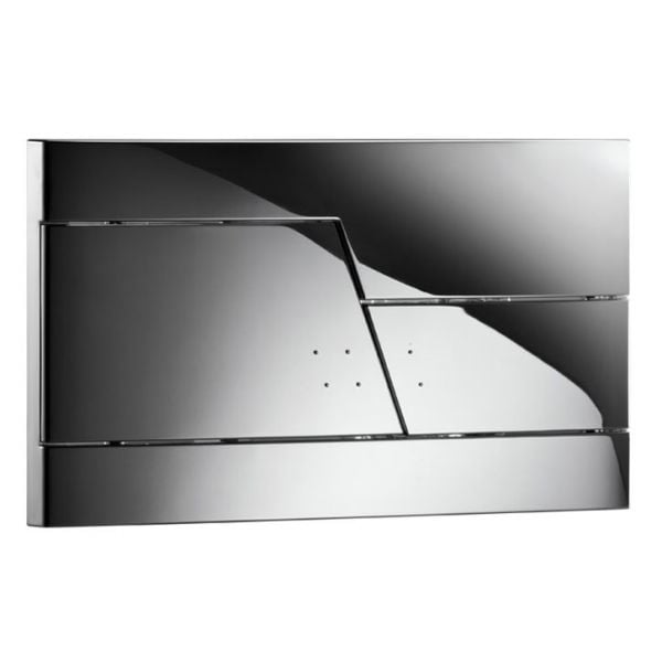 Abacus Zone Chrome Dual Flush Plate
