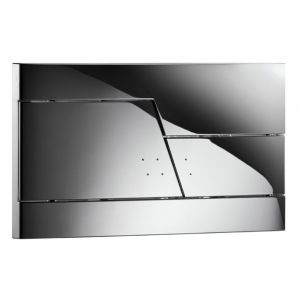 Abacus Zone Chrome Dual Flush Plate