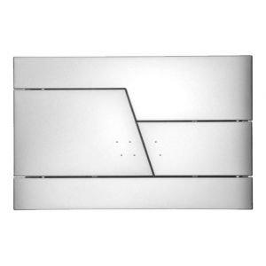 Abacus Zone Satin Chrome Dual Flush Plate