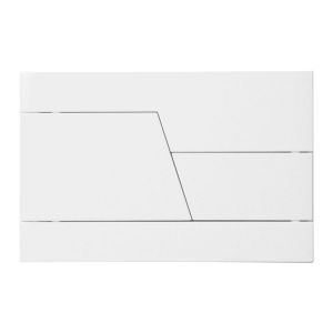 Abacus Zone White Dual Flush Plate