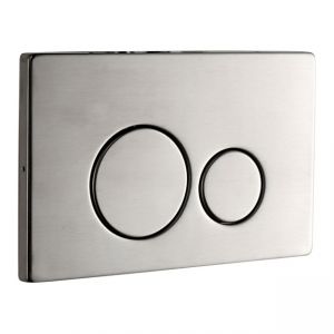 Abacus Iso 2S Brushed Stainless Steel Dual Flush Plate