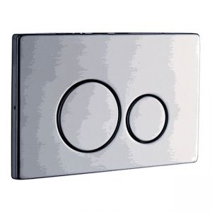 Abacus Iso2 Chrome Dual Flush Plate