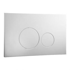 Abacus Iso2 Satin Dual Flush Plate