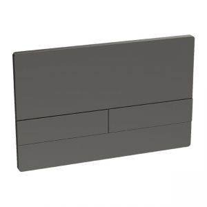 Abacus Edge Matt Anthracite Dual Flush Plate