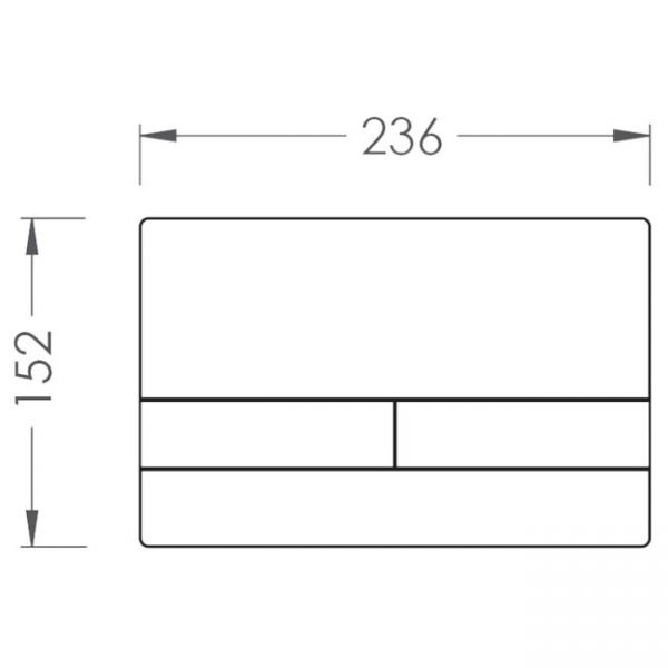 Abacus Edge Chrome Dual Flush Plate #2