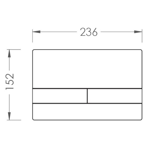 Abacus Edge Bronze Dual Flush Plate #2