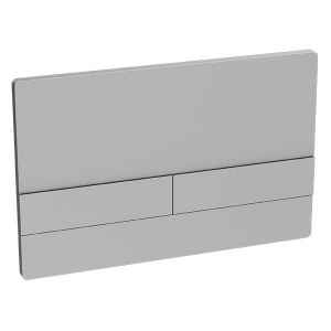 Abacus Edge Satin Dual Flush Plate