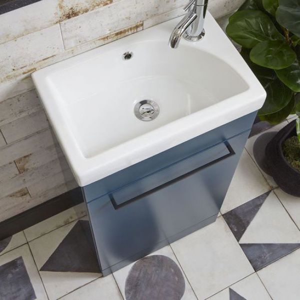 Roper Rhodes Esta 450 Freestanding Derwent Blue Vanity Unit and Basin ESVB45DB ESB45 #3