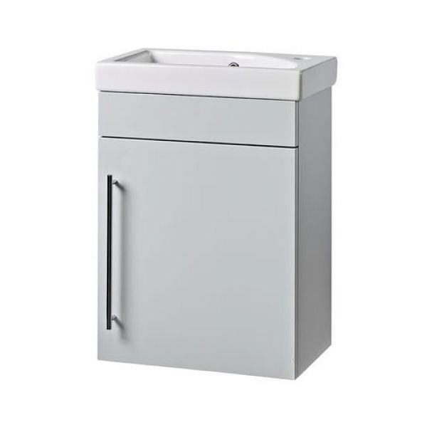 Roper Rhodes Esta 460 Wall Mounted Light Grey Vanity Unit and Basin ESWM45LG ESB45