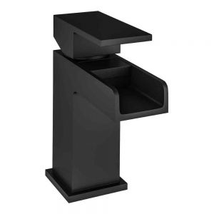 Eastbrook Abberton Black Mono Basin Mixer Tap with Waste