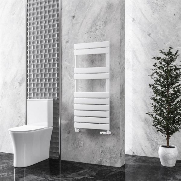 Eastbrook Addington 1110 x 500 Type 10 Gloss White Designer Towel Rail #2
