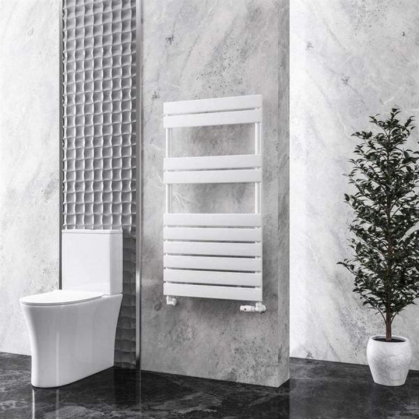 Eastbrook Addington 1110 x 600 Type 10 Gloss White Designer Towel Rail #2