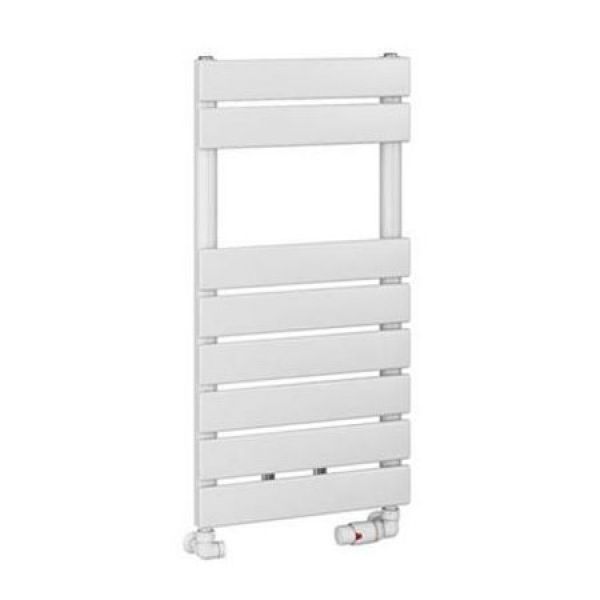 Eastbrook Addington 790 x 400 Type 10 Gloss White Designer Towel Rail