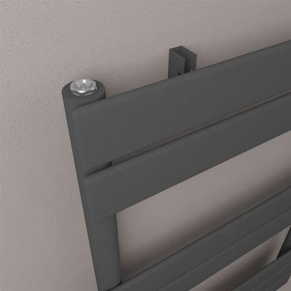 Eastbrook Addington 790 x 400 Type 10 Matt Anthracite Designer Towel Rail #3