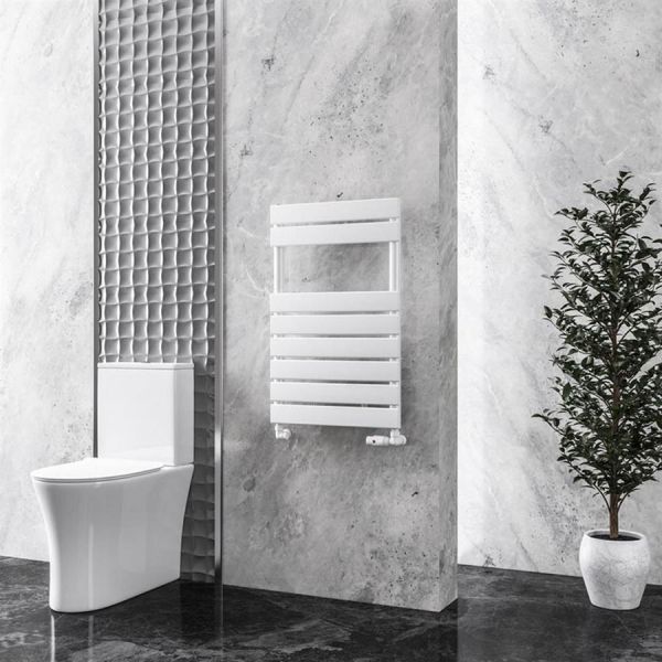 Eastbrook Addington 790 x 500 Type 10 Gloss White Designer Towel Rail #2